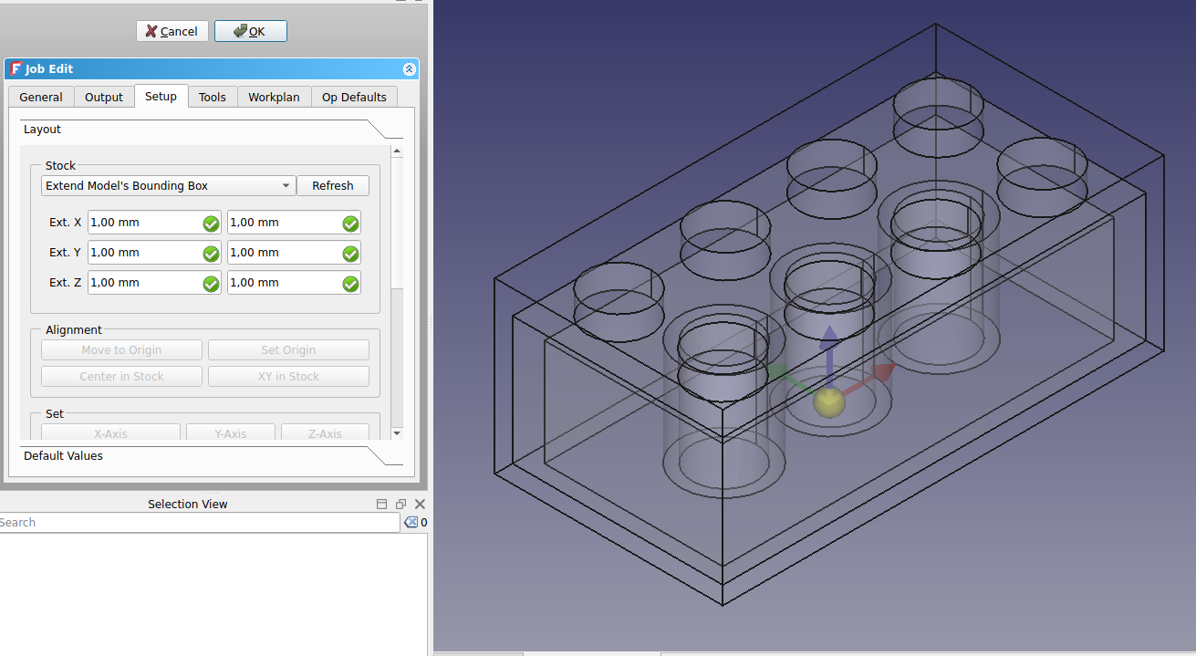 CAM Workbench . Press on the