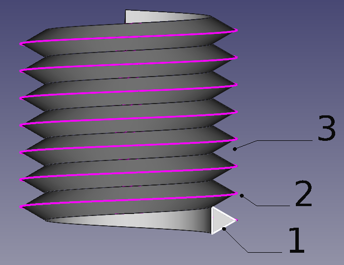 Thread for screw tutorial (v0.19) Understand how to create threads with several techniques that include use of the tools Part Helix, PartDesign AdditivePipe, Part Sweep, Part Fuse, and Part Cut.